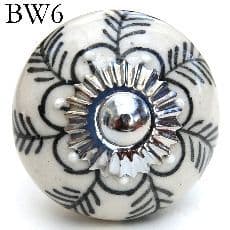 Black patterned knob BW6