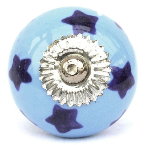 Blue/blue stars knob