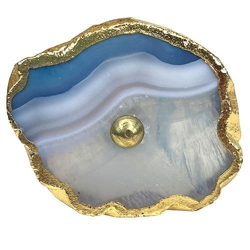 Blue Gold Agate