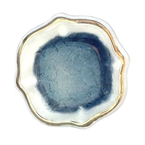 Blue Gold Flower Pod