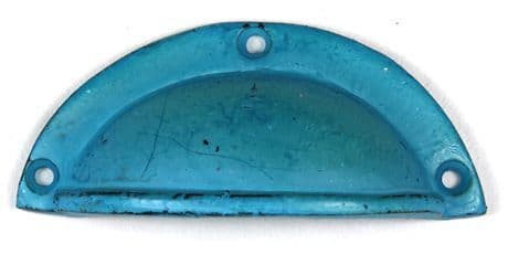 Blue Plain Cup Handle