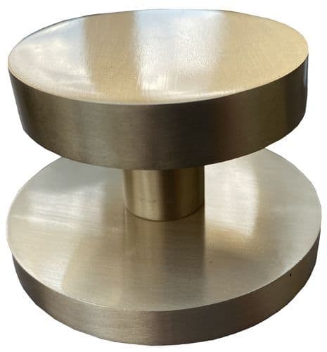 Brass Round External Door Knob Gold Finish