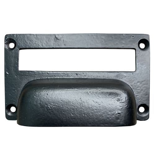 Card Holder Cup Handle - Black Plain