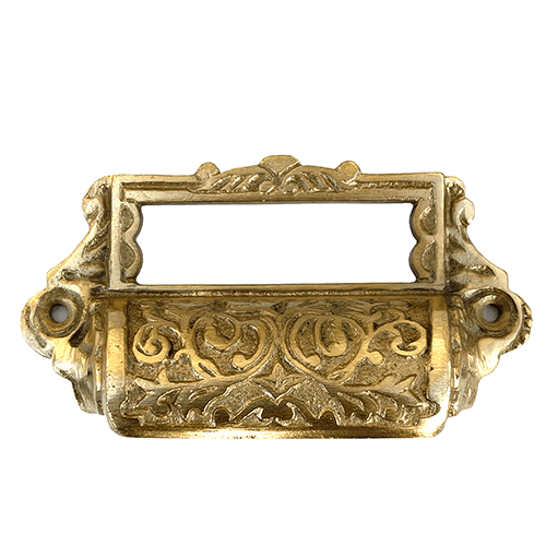 Card Holder Cup Handle - Gold Fancy