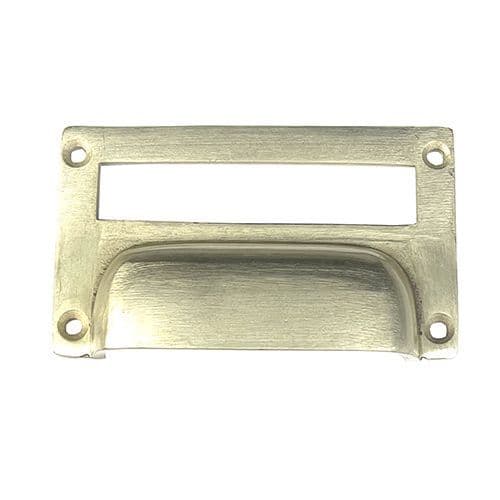 Card Holder Cup Handle - Gold Plain Large