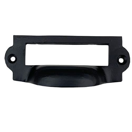 Card Holder Cup Handle - Matt Black Plain Small