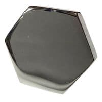 Chrome Brass Hexagonal Knob