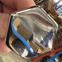 Chrome Brass Hexagonal Knob