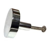 Chrome Brass Round Knob