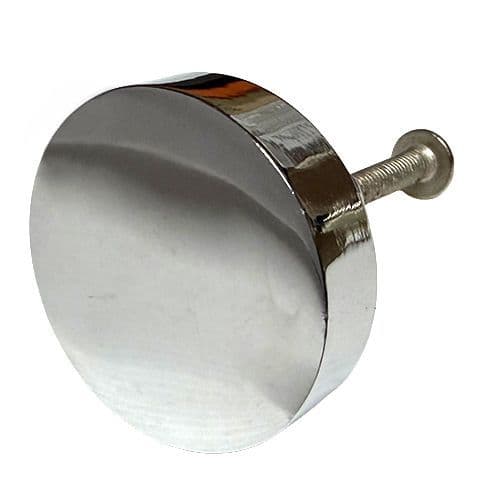 Chrome Brass Round Knob