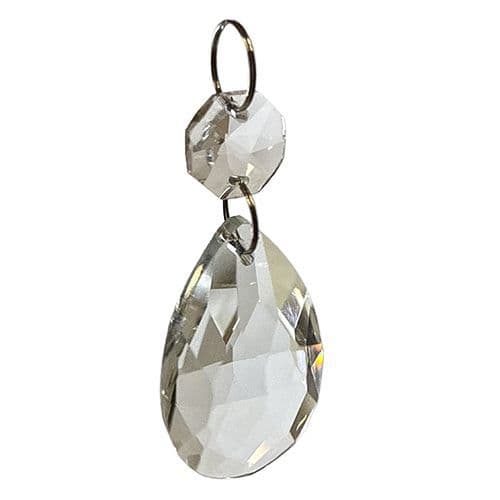 Clear Glass Almond Decoration