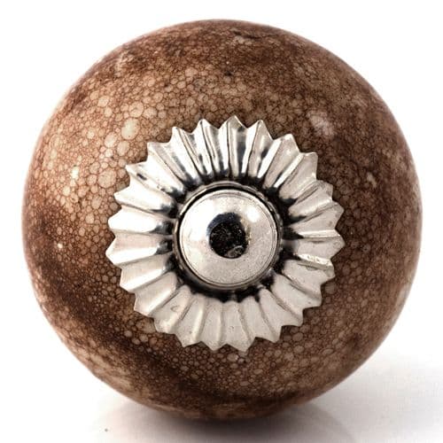 Cream/brown mix knob
