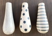 Cream Ceramic light  pull - Crackle glazed Inc Jute Rope