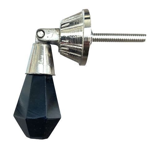 Crystal drop knob - Black