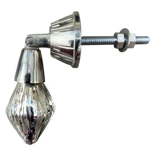 Crystal drop knob - Mercury