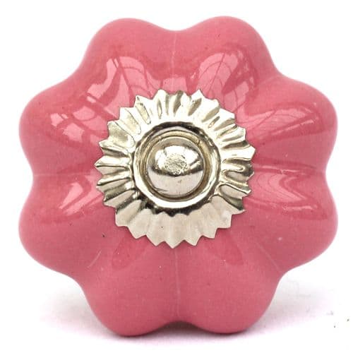 Deep pink melon knob