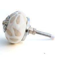 Etched Flora Knob