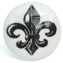 Flat Fleur De Lis Knob