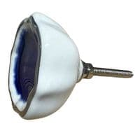Flower Pod Blue Silver