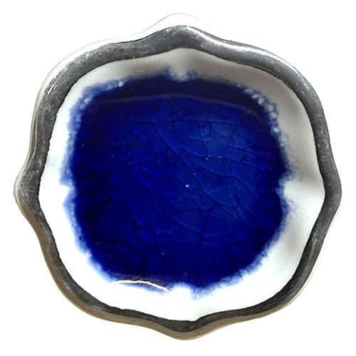 Flower Pod Blue Silver