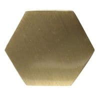 Gold Brass Hexagonal Knob