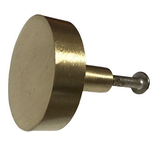 Gold Brass Round Knob