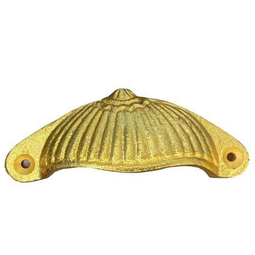 Gold Fluted Cup Handle