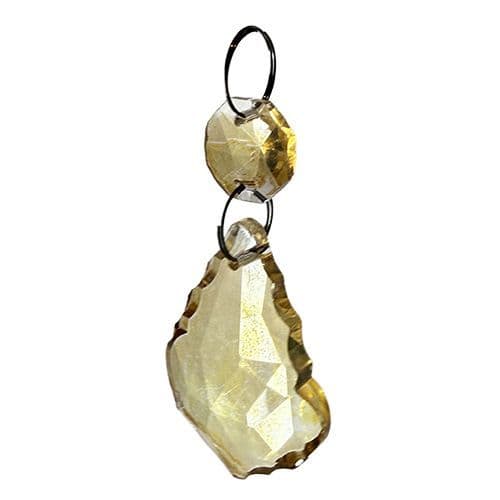 Gold Glass Leaf Decoration