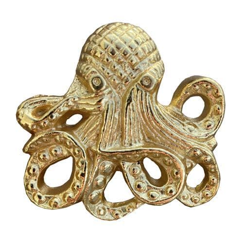 Gold Octopus Knob