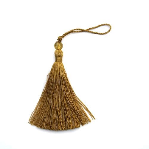 Gold tassel with bead