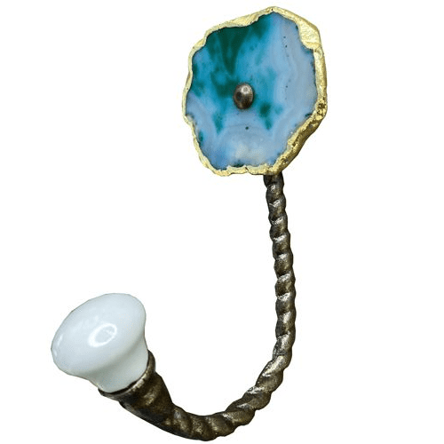 Green and Gold Agate Hook!