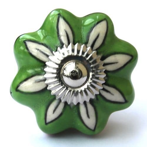 Green Painted Flower Melon