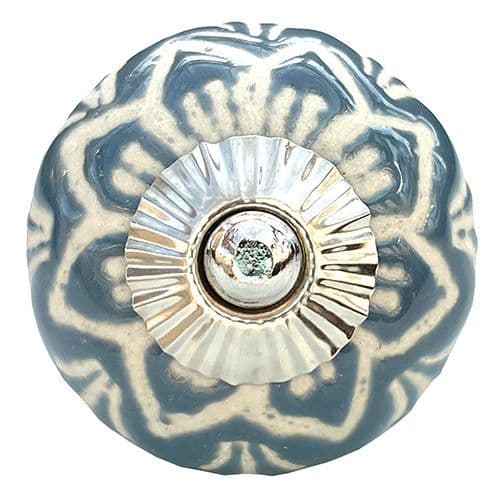 Grey Etched Pointy Design