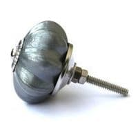 Grey pearlescent melon knob