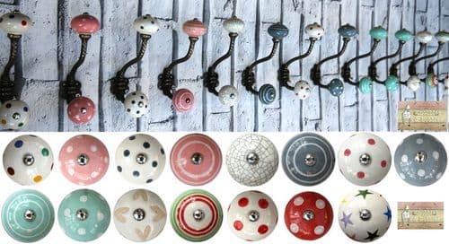 Gunmetal shabby chic hooks