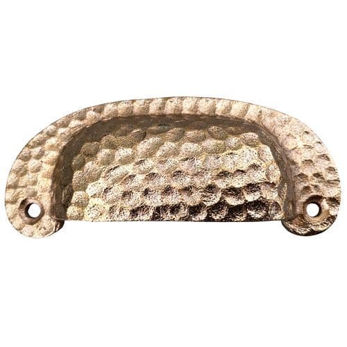 Hammered Rose Gold Cup Handle