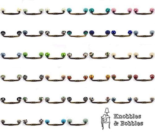 Handle with choice of knobs - Bronze