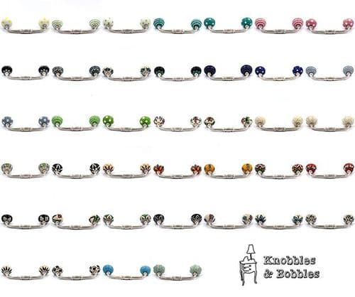 Handle with choice of knobs - Silver