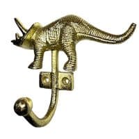 LARGE Dinosaur Trice Hook - GOLD