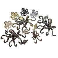 LARGE Octopus Hook - Pewter