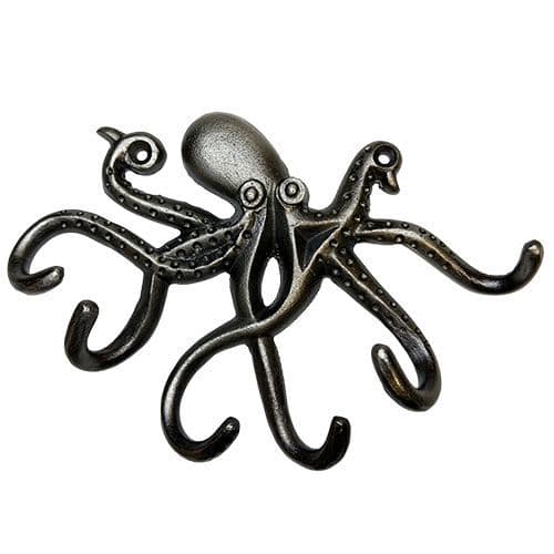 LARGE Octopus Hook - Pewter