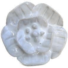 Large White Flower shaped knob