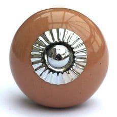 Light brown round knob