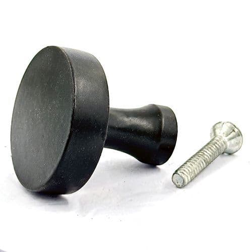 Matt Black Metal Round Knob