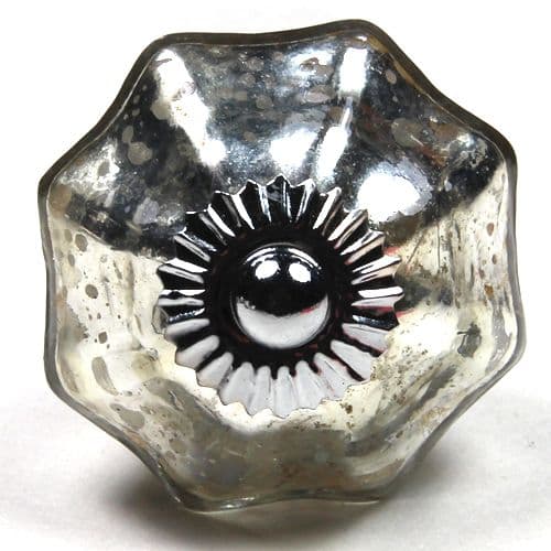 Mercury distressed melon knob