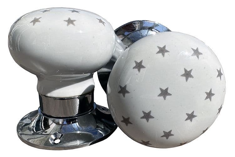 Mortice - Grey Stars (silver)