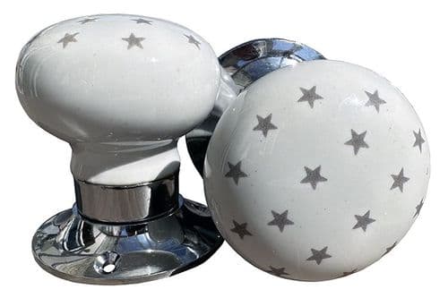 Mortice - Grey Stars (silver)