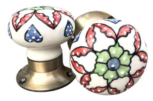 Mortice knobs - Paradise Red (bronze)