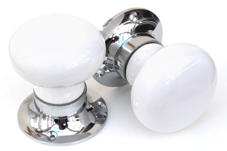 Mortice Knobs - Pure White