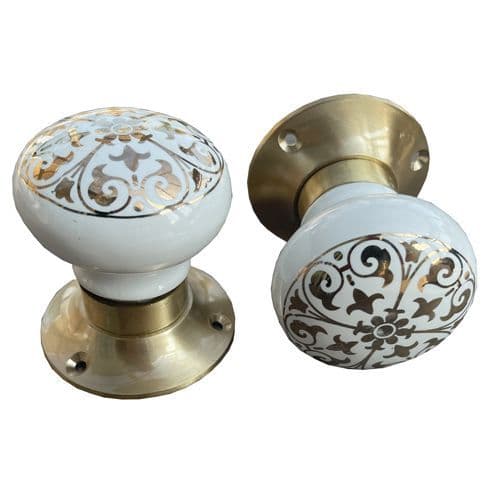 Mortice - Regal Golden Pattern Golden Plate